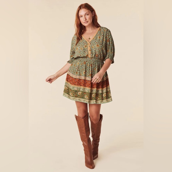 Spell Dresses & Skirts - Spell Lady Untamed Playdress in Matcha